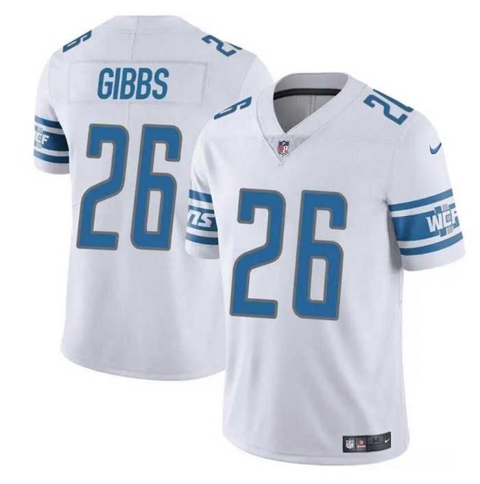 Men & Women & Youth Detroit Lions #26 Jahmyr Gibbs White Vapor Untouchable Limited Jersey->detroit lions->NFL Jersey
